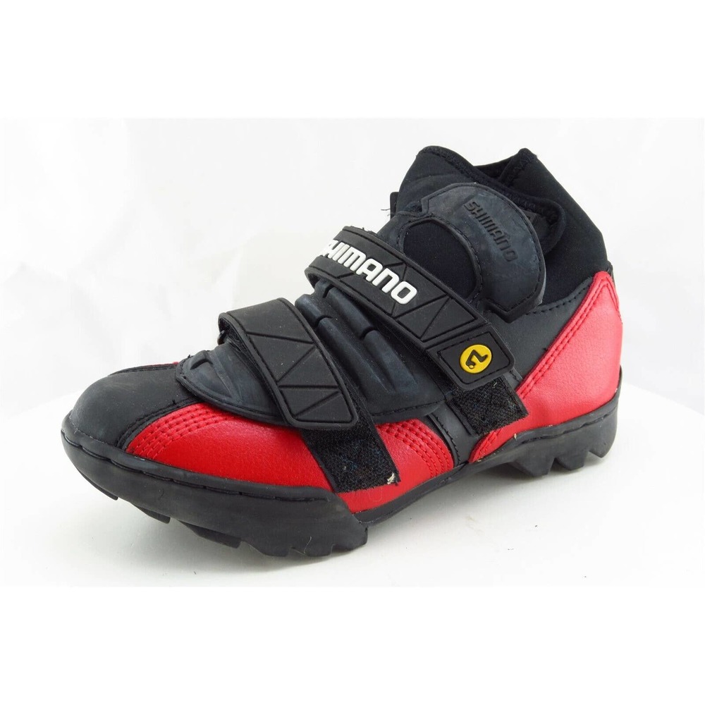 Shimano Women Size 37 M Red Bicycle Shoes Synthetic